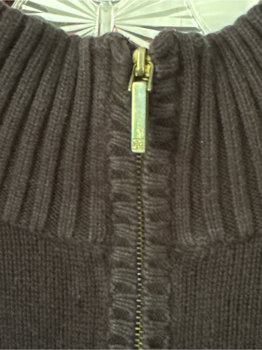 Half-Zip Black Ralph Lauren Sweater with Embroidered Crest - Picture 3 of 6